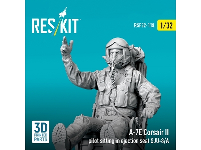 A-7 E Corsair Ii - Pilot Sitting In Ejection Seat Sju-8/A (1 Figure / 3d-printed) - image 3