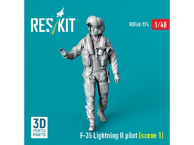 Lockheed Martin F-35 Lightning Ii - Pilot Scene 1 (1 Figure / 3d-printed) - image 1