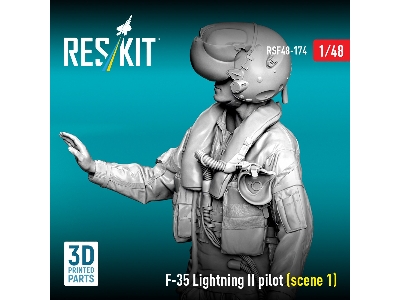 Lockheed Martin F-35 Lightning Ii - Pilot Scene 1 (1 Figure / 3d-printed) - image 2