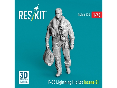 Lockheed Martin F-35 Lightning Ii - Pilot Scene 2 (1 Figure / 3d-printed) - image 1