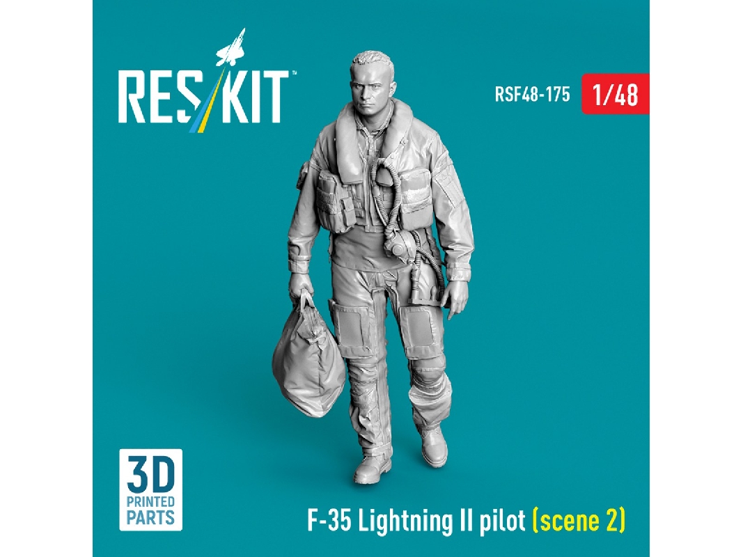 Lockheed Martin F-35 Lightning Ii - Pilot Scene 2 (1 Figure / 3d-printed) - image 1
