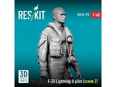 Lockheed Martin F-35 Lightning Ii - Pilot Scene 2 (1 Figure / 3d-printed) - image 2