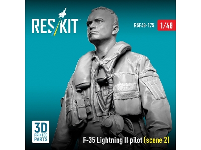 Lockheed Martin F-35 Lightning Ii - Pilot Scene 2 (1 Figure / 3d-printed) - image 3
