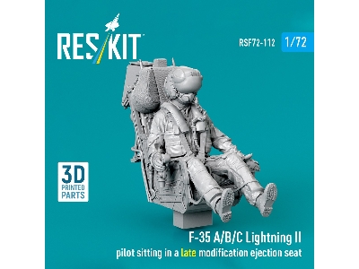Lockheed Martin F-35 A/B/C Lightning Ii - Pilot Sitting In A Late Modification Ejection Seat (1 Figure / 3d-printed) - image 1