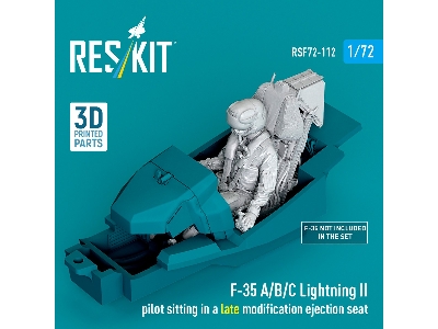 Lockheed Martin F-35 A/B/C Lightning Ii - Pilot Sitting In A Late Modification Ejection Seat (1 Figure / 3d-printed) - image 2
