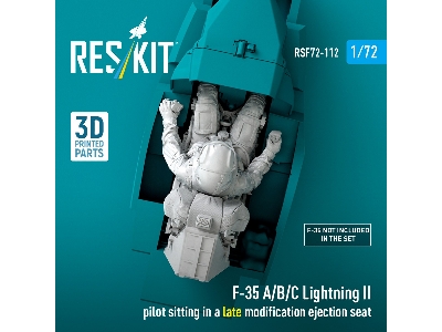 Lockheed Martin F-35 A/B/C Lightning Ii - Pilot Sitting In A Late Modification Ejection Seat (1 Figure / 3d-printed) - image 3