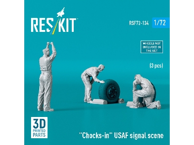 "chocks-in" Usaf Signal Scene (3 Figures / 3-d Printed) - image 3