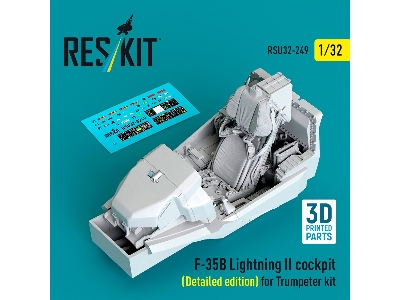 ​f-35 B Lightning Ii - Cockpit Detailed Edition (For Trumpeter Kits / 3d-printed) - image 1