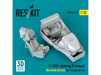 ​f-35 B Lightning Ii - Cockpit Detailed Edition (For Trumpeter Kits / 3d-printed) - image 2