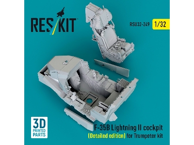 ​f-35 B Lightning Ii - Cockpit Detailed Edition (For Trumpeter Kits / 3d-printed) - image 3