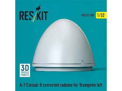 Ltv A-7 Corsair Ii - Corrected Radome (For Trumpeter Kits / 3d-printed) - image 2