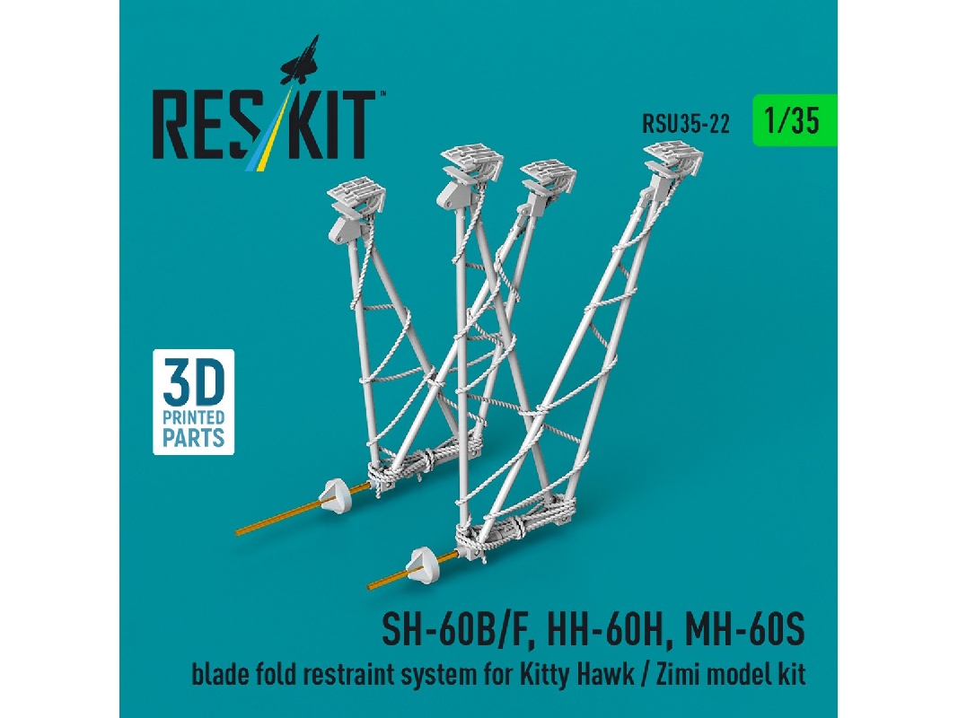 Sikorsky Sh-60b/F, Hh-60h And Mh-60s - Blade Fold Restraint System (For Kitty Hawk And Zimi Model Kits / 3d-printed) - image 1