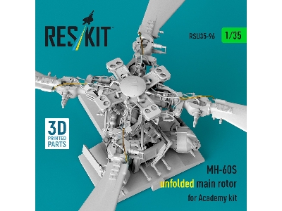 Sikorsky Mh-60s - Unfolded Main Rotor (For Academy Kits / 3d-printed) - image 3