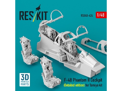 Mcdonnell Douglas F-4 B Phantom Ii - Cockpit Detailed Edition (For Tamiya Kits / 3d-printed) - image 1