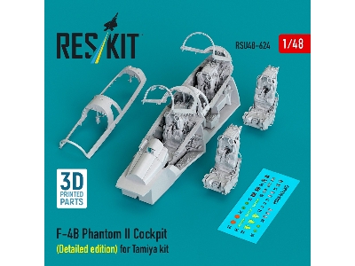Mcdonnell Douglas F-4 B Phantom Ii - Cockpit Detailed Edition (For Tamiya Kits / 3d-printed) - image 2