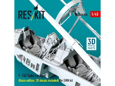 Lockheed Martin F-16i Sufa - Cockpit Basic Edition With 3d Decals (For Gwh Kits / 3d-printed) - image 2