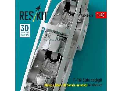 Lockheed Martin F-16i Sufa - Cockpit Basic Edition With 3d Decals (For Gwh Kits / 3d-printed) - image 3