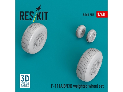 General Dynamics F-111 A/B/C/D - Weighted Wheel Set (3d-printed) - image 2