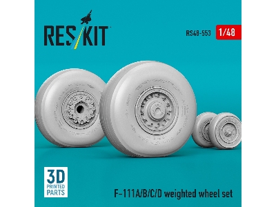 General Dynamics F-111 A/B/C/D - Weighted Wheel Set (3d-printed) - image 3