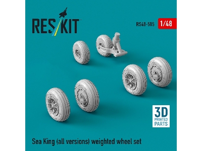 Sikorsky Sh-3 Sea King (All Versions) - Weighted Wheel Set (3d-printed) - image 1
