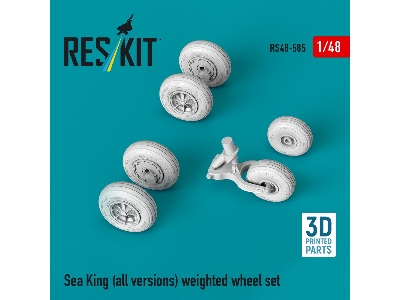 Sikorsky Sh-3 Sea King (All Versions) - Weighted Wheel Set (3d-printed) - image 2