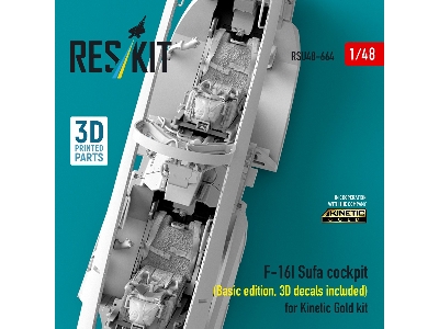 Lockheed Martin F-16i Sufa - Cockpit Basic Edition With 3d Decals (For Kinetic Gold Kits / 3d-printed) - image 2