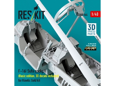 Lockheed Martin F-16i Sufa - Cockpit Basic Edition With 3d Decals (For Kinetic Gold Kits / 3d-printed) - image 3