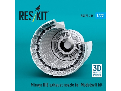 Dassault Mirage Iii E - Exhaust Nozzle (For Modelsvit Kits / 3d-printed) - image 3