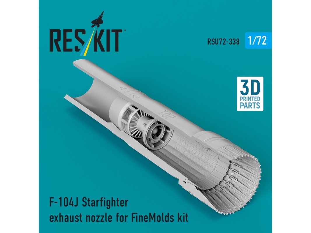 Lockheed F-104 J Starfighter - Exhaust Nozzle (For Fine Molds Kits / 3d-printed) - image 1