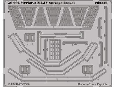 Merkava Mk. IV stowage basket 1/35 - Academy Minicraft - image 1