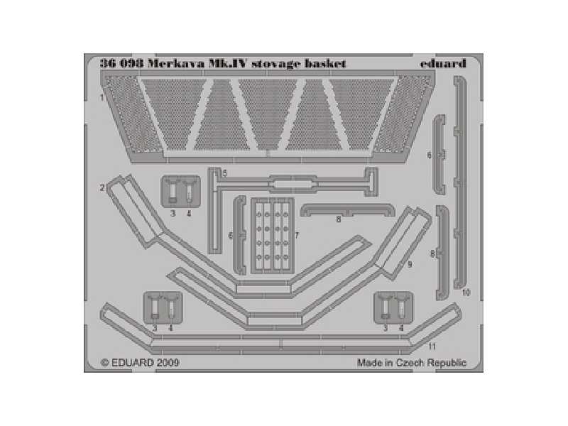 Merkava Mk. IV stowage basket 1/35 - Academy Minicraft - image 1