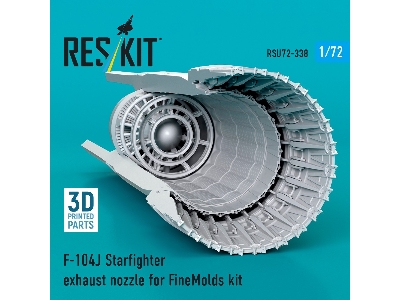 Lockheed F-104 J Starfighter - Exhaust Nozzle (For Fine Molds Kits / 3d-printed) - image 3