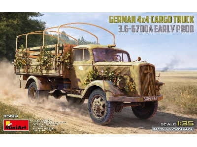 German 3t 4x4 Cargo Truck 3.6-6700a (Early Production) - image 1