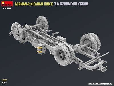 German 3t 4x4 Cargo Truck 3.6-6700a (Early Production) - image 4