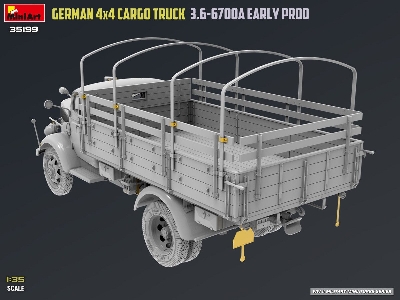 German 3t 4x4 Cargo Truck 3.6-6700a (Early Production) - image 24