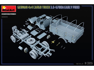 German 3t 4x4 Cargo Truck 3.6-6700a (Early Production) - image 31