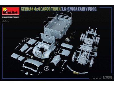 German 3t 4x4 Cargo Truck 3.6-6700a (Early Production) - image 32