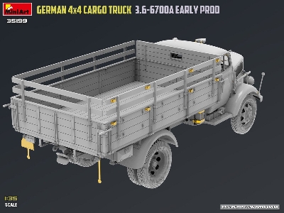 German 3t 4x4 Cargo Truck 3.6-6700a (Early Production) - image 35