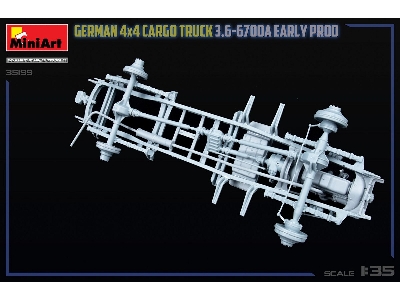 German 3t 4x4 Cargo Truck 3.6-6700a (Early Production) - image 37