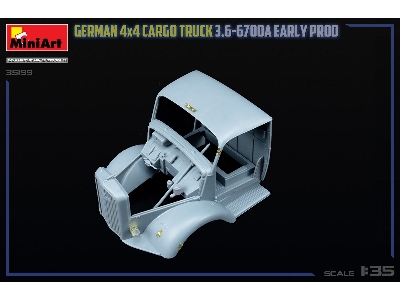German 3t 4x4 Cargo Truck 3.6-6700a (Early Production) - image 39