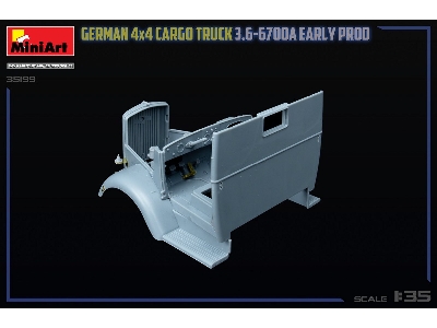 German 3t 4x4 Cargo Truck 3.6-6700a (Early Production) - image 40