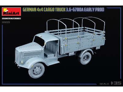 German 3t 4x4 Cargo Truck 3.6-6700a (Early Production) - image 45