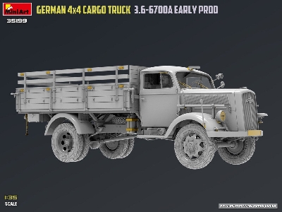 German 3t 4x4 Cargo Truck 3.6-6700a (Early Production) - image 46
