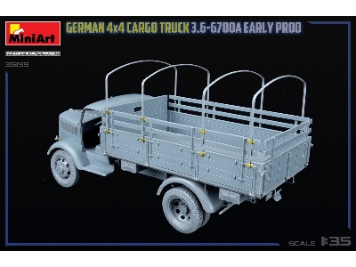 German 3t 4x4 Cargo Truck 3.6-6700a (Early Production) - image 47