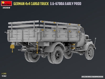 German 3t 4x4 Cargo Truck 3.6-6700a (Early Production) - image 50