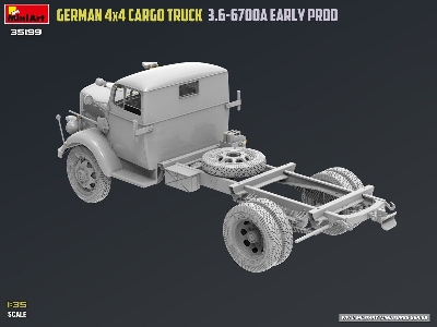 German 3t 4x4 Cargo Truck 3.6-6700a (Early Production) - image 52