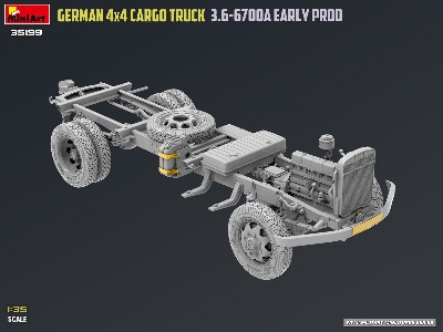German 3t 4x4 Cargo Truck 3.6-6700a (Early Production) - image 53