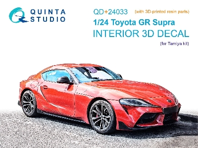 Toyota Gr Supra - 3d-printed & Coloured Interior With 3d-printed Resin Parts (For Tamiya Kits) - image 1