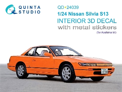 Nissan Silvia S13 - 3d-printed & Coloured Interior With Metal Sticker Parts (For Aoshima Kits) - image 1