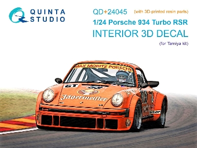 Porsche 934 Turbo Rsr - 3d-printed & Coloured Interior With 3d-printed Resin Parts (For Tamiya Kits) - image 1